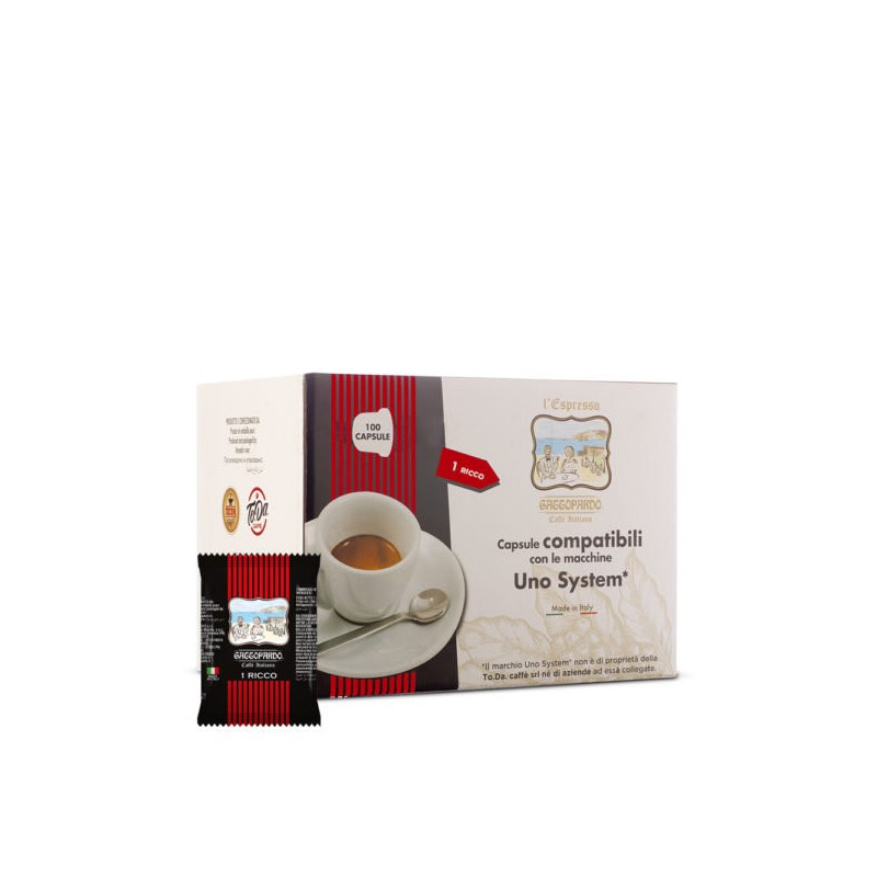 To.Da Gattopardo Gusto Ricco100 capsule compatibili Uno Sistem
