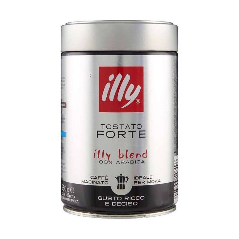 Illy Caffè Macinato Tostato Forte 100% Arabica gr. 250
