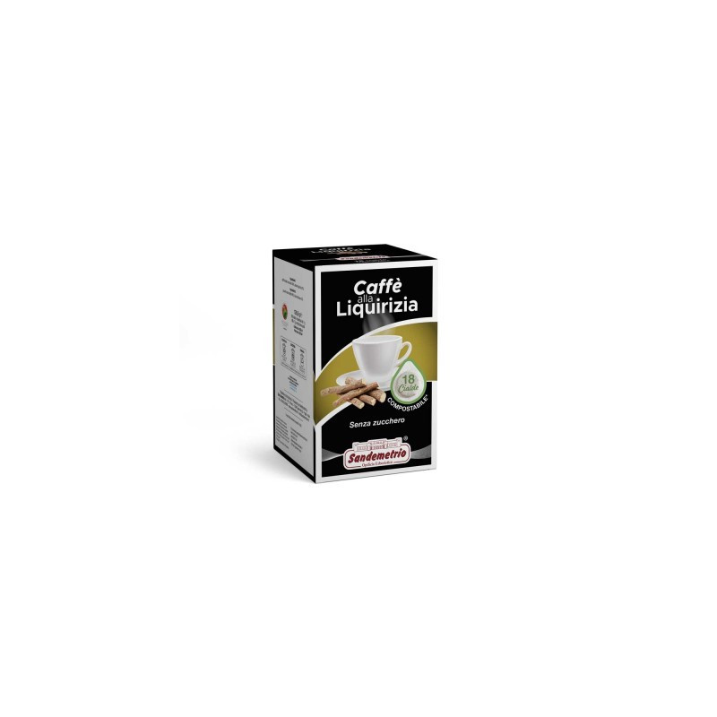 Sandemetrio Caffè alla Liquirizia Sandemetrio 18 Cialde ese 44mm