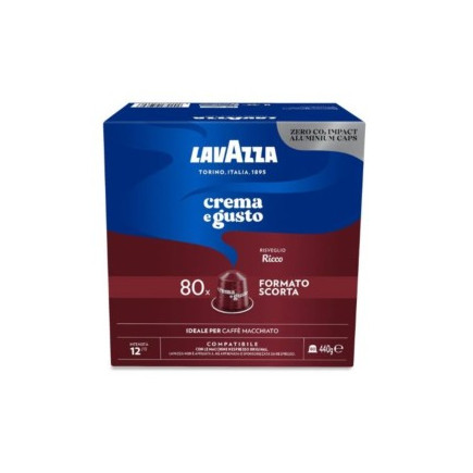 Lavazza Crema e Gusto Ricco 80 Capsule: Alluminio Capsule Compatibile Nespresso | Vendita Online