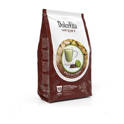 dolce vita nespresso pistacchio 10 capsule compatibili