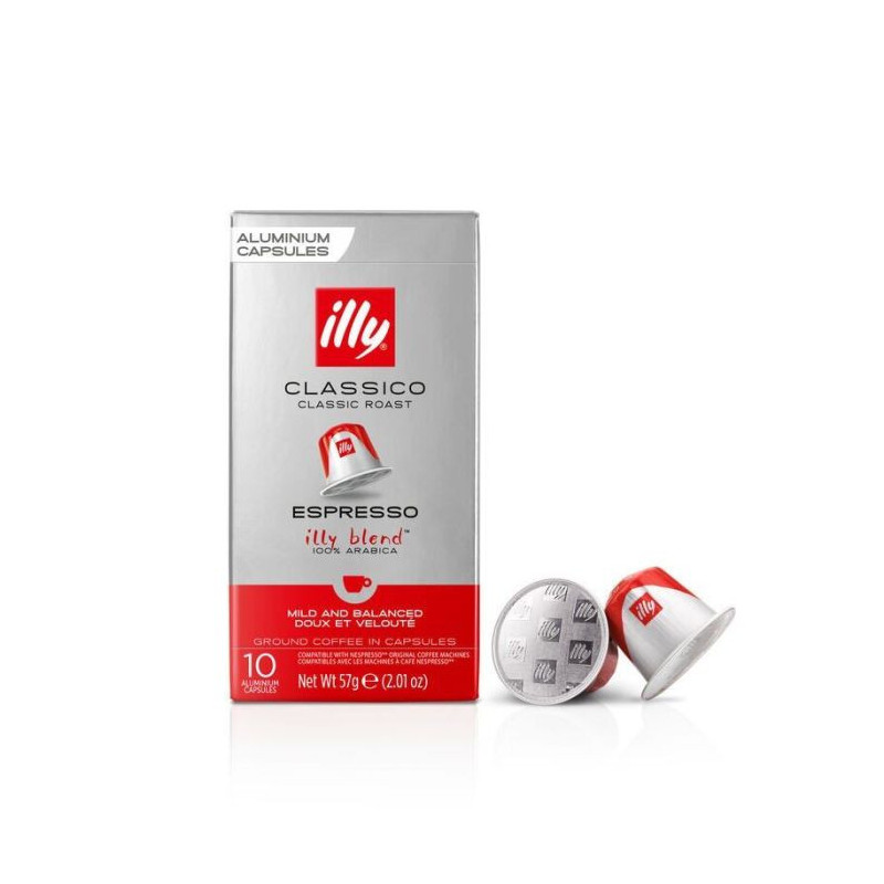 Illy Classico 500 capsule compatibili nespresso in alluminio