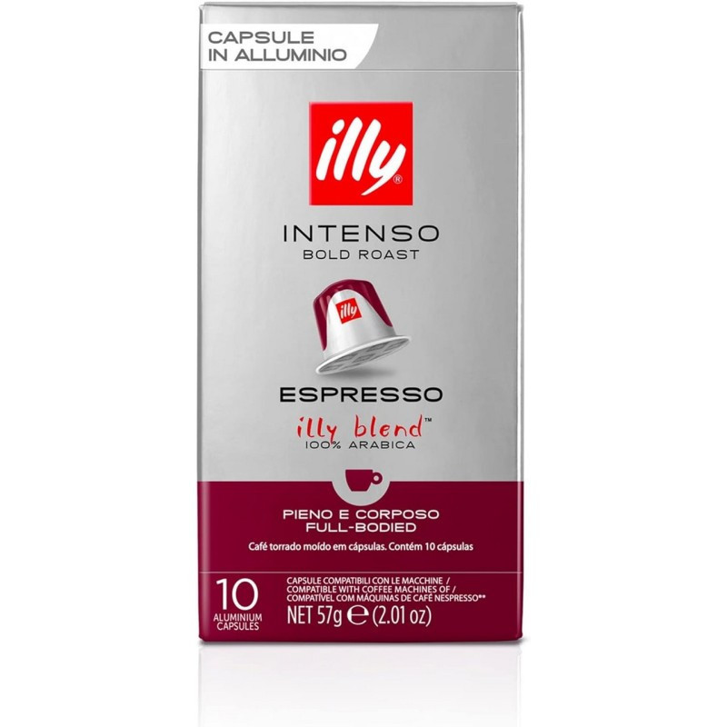 Illy Intenso 100 capsule compatibili nespresso in alluminio