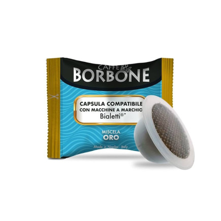 Caffe BORBONE ORO compatibili bialetti 100 capsule