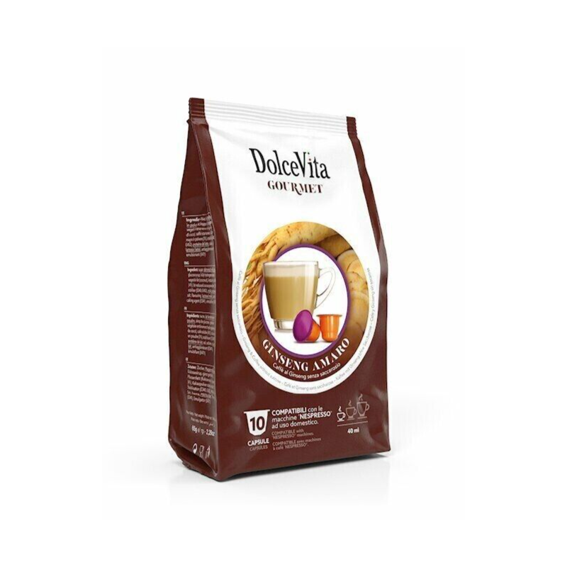 Dolce Vita Capsule  Ginseng Amaro Compatibili nespresso240