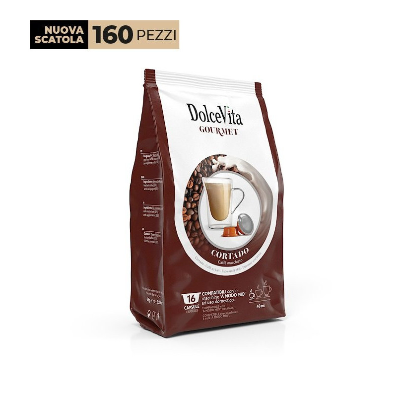 Dolce Vita Cortado Lavazza a Modo Mio 80 Capsule