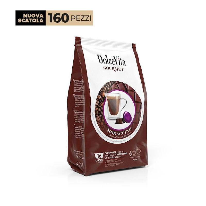 Dolce Vita Mokaccino Lavazza a Modo Mio 80 Capsule