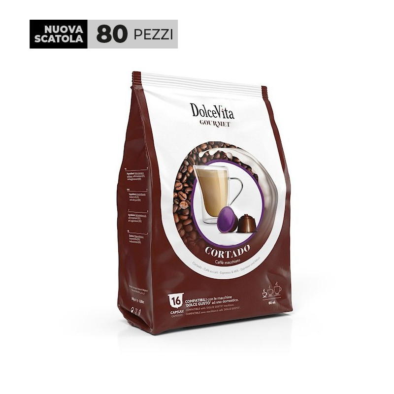 Cortado Dolce Vita 160 capsule Compatibili dolce gusto