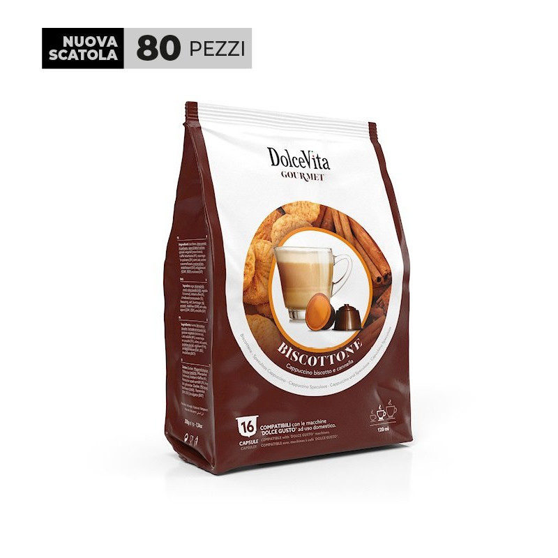 Biscottone Dolce Vita  16 capsule Compatibili dolce gusto