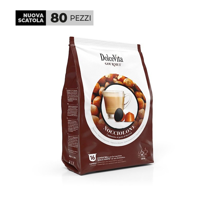 Nocciolone Dolce Vita 80 capsule Compatibili dolce gusto
