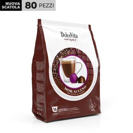 Mokaccino Dolce Vita 80 capsule Compatibili dolce gusto