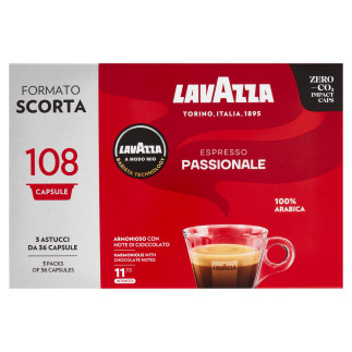 Lavazza a Modo Mio Passionale 108 Capsule Lavazza a Modo Mio Passionale 108 Capsule