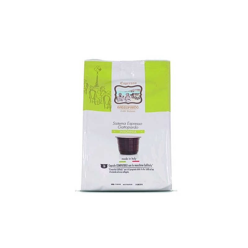 TODA Gattopardo Insonnia compatibile Caffitaly caffè 96 capsule