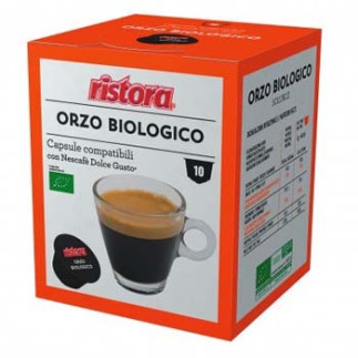 Ristora Orzo Bio 10 capsule Compatibili Dolce Gusto .
