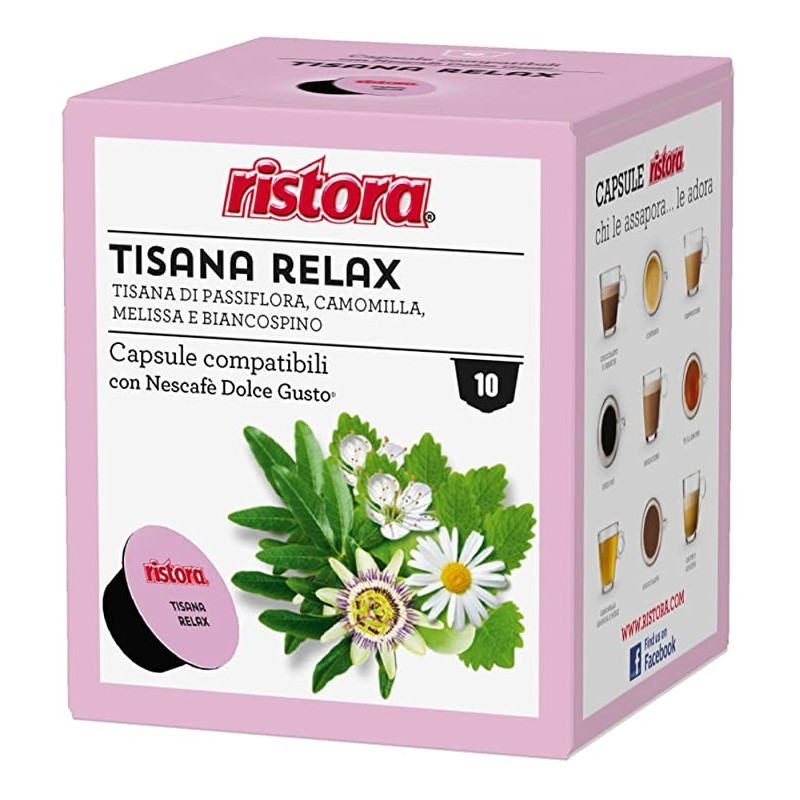 Ristora Dolce Gusto Tisana Relax 10 capsule. In Offerta