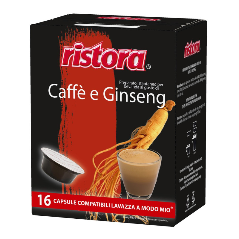 Capsule Ristora A Modo Mio Ginseng Dolce 16 capsule.