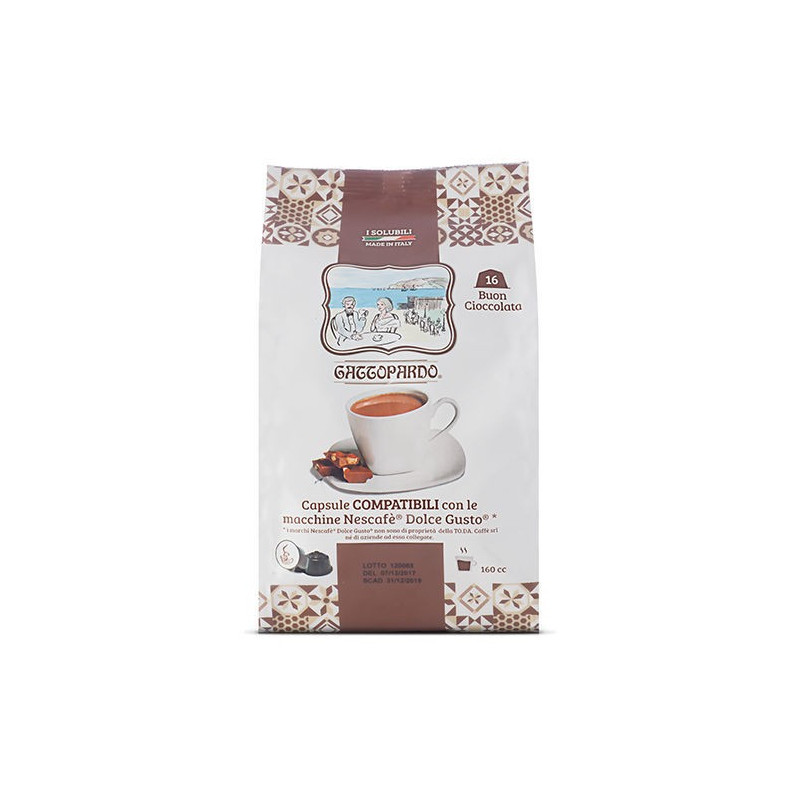 Cioccolata Gattopardo Dolce Gusto 16 capsule