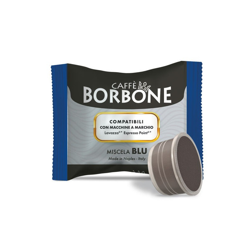 100 Capsule Borbone Compatibili Espresso Point Blu